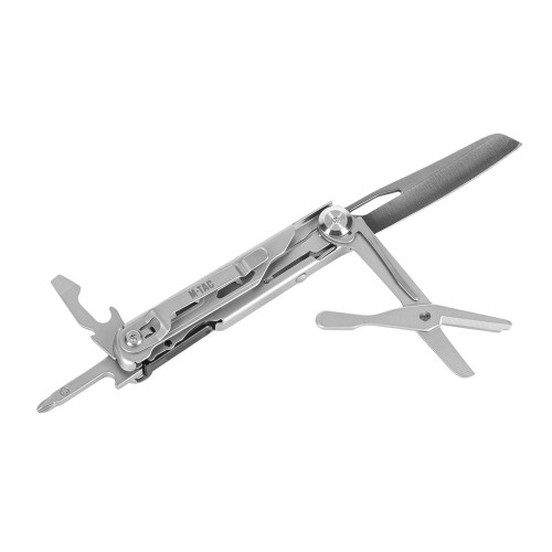 Folding Utility Knife (5 Tools) 3 Steel Metal, Compact, versatile multi-tool folding knife engineered for durability and field utility